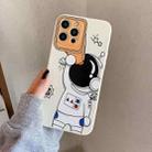 For iPhone 12 mini Spaceman Binoculars Shockproof Protective Case (Beige) - 1