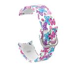 For Samsung Galaxy Watch4 / Watch4 Classic Silicone Printing Watch Band(Butterflies) - 1