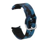 For Samsung Galaxy Watch4 / Watch4 Classic Silicone Printing Watch Band(Camouflage Blue) - 1