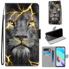 For Xiaomi Redmi 10 Coloured Drawing Cross Texture Horizontal Flip PU Leather Case with Holder & Card Slots & Wallet & Lanyard(Fission Lion) - 1