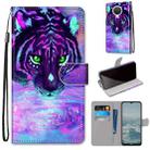 For Nokia 6.3 / G20 / G10 Coloured Drawing Cross Texture Horizontal Flip PU Leather Case with Holder & Card Slots & Wallet & Lanyard(Tiger Drinking Water) - 1