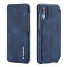 For Huawei P20 Hon Ancient Series Leather Case with Card Slots & Holder & Wallet(Blue) - 1