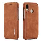 For Huawei P20 Lite Hon Ancient Series Leather Case with Card Slots & Holder & Wallet(Brown) - 1