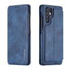 For Huawei P30 Pro Hon Ancient Series Leather Case with Card Slots & Holder & Wallet(Blue) - 1