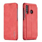 For Huawei P30 Lite Hon Ancient Series Leather Case with Card Slots & Holder & Wallet(Red) - 1