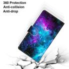For OPPO A93 5G / A93s 5G / A54 5G / A74 5G Coloured Drawing Cross Texture Horizontal Flip PU Leather Case with Holder & Card Slots & Wallet & Lanyard(Purple Green Starry Sky) - 7