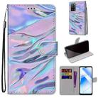 For OPPO A54 4G / A16 4G / A53s 5G / A55 5G Coloured Drawing Cross Texture Horizontal Flip PU Leather Case with Holder & Card Slots & Wallet & Lanyard(Fluorescent Water Texture) - 1