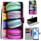 For OPPO A54 4G / A16 4G / A53s 5G / A55 5G Coloured Drawing Cross Texture Horizontal Flip PU Leather Case with Holder & Card Slots & Wallet & Lanyard(Colorful Cakes) - 1