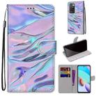 For Xiaomi Redmi 10 Coloured Drawing Cross Texture Horizontal Flip PU Leather Case with Holder & Card Slots & Wallet & Lanyard(Fluorescent Water Texture) - 1