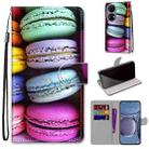 For Huawei P50 Coloured Drawing Cross Texture Horizontal Flip PU Leather Case with Holder & Card Slots & Wallet & Lanyard(Colorful Cakes) - 1
