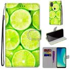 For ZTE Blade A7s 2020 Coloured Drawing Cross Texture Horizontal Flip PU Leather Case with Holder & Card Slots & Wallet & Lanyard(Green Lemon) - 1