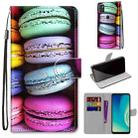 For ZTE Blade A7s 2020 Coloured Drawing Cross Texture Horizontal Flip PU Leather Case with Holder & Card Slots & Wallet & Lanyard(Colorful Cakes) - 1