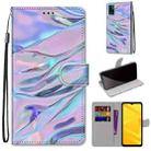 For ZTE Blade A71 Coloured Drawing Cross Texture Horizontal Flip PU Leather Case with Holder & Card Slots & Wallet & Lanyard(Fluorescent Water Texture) - 1