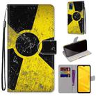 For ZTE Blade A71 Coloured Drawing Cross Texture Horizontal Flip PU Leather Case with Holder & Card Slots & Wallet & Lanyard(Yellow Black Logo) - 1