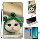 For ZTE Blade A7s 2020 Coloured Drawing Cross Texture Horizontal Flip PU Leather Case with Holder & Card Slots & Wallet & Lanyard(Frog Kitten) - 1