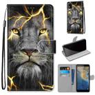 For ZTE Blade A31 Coloured Drawing Cross Texture Horizontal Flip PU Leather Case with Holder & Card Slots & Wallet & Lanyard(Fission Lion) - 1