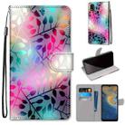 For ZTE Blade A51 Coloured Drawing Cross Texture Horizontal Flip PU Leather Case with Holder & Card Slots & Wallet & Lanyard(Translucent Glass) - 1