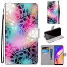 For OPPO F19 Pro+ 5G / A94 5G / A95 5G Coloured Drawing Cross Texture Horizontal Flip PU Leather Case with Holder & Card Slots & Wallet & Lanyard(Translucent Glass) - 1