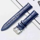 14mm Calf Leather Watch Band(Blue) - 1