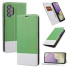 For Samsung Galaxy A32 5G Cross Texture Magnetic Horizontal Flip Leather Case with Card Slots & Holder & Wallet(Green) - 1