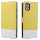 For Samsung Galaxy Note10+ Cross Texture Magnetic Horizontal Flip Leather Case with Card Slots & Holder & Wallet(Yellow) - 1