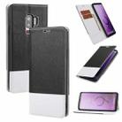 For Samsung Galaxy S9+ Cross Texture Magnetic Horizontal Flip Leather Case with Card Slots & Holder & Wallet(Black) - 1