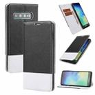 For Samsung Galaxy S10+ Cross Texture Magnetic Horizontal Flip Leather Case with Card Slots & Holder & Wallet(Black) - 1