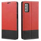 For Samsung Galaxy S20 Cross Texture Magnetic Horizontal Flip Leather Case with Card Slots & Holder & Wallet(Red) - 1