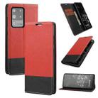 For Samsung Galaxy S20 Ultra Cross Texture Magnetic Horizontal Flip Leather Case with Card Slots & Holder & Wallet(Red) - 1