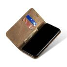 For iPhone 13 Pro Denim Texture Casual Style Horizontal Flip Leather Case with Holder & Card Slots & Wallet (Khaki) - 5