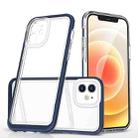 For iPhone 12 Bright Series Clear Acrylic + PC+TPU Shockproof Case(Navy Blue) - 1