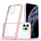 For iPhone 11 Pro Bright Series Clear Acrylic + PC+TPU Shockproof Case (Pink) - 1