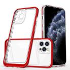For iPhone 11 Pro Bright Series Clear Acrylic + PC+TPU Shockproof Case (Red) - 1
