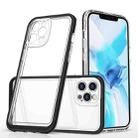 For iPhone 11 Pro Max Bright Series Clear Acrylic + PC+TPU Shockproof Case (Black) - 1