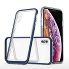 For iPhone X / XS Bright Series Clear Acrylic + PC+TPU Shockproof Case(Navy Blue) - 1