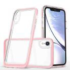 For iPhone XR Bright Series Clear Acrylic + PC+TPU Shockproof Case(Pink) - 1