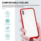 For iPhone XS Max Bright Series Clear Acrylic + PC+TPU Shockproof Case(Red) - 2