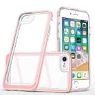 For iPhone SE 2022 / SE 2020 / 8 / 7 Bright Series Clear Acrylic + PC+TPU Shockproof Case(Pink) - 1