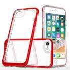 For iPhone SE 2022 / SE 2020 / 8 / 7 Bright Series Clear Acrylic + PC+TPU Shockproof Case(Red) - 1