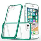 For iPhone SE 2022 / SE 2020 / 8 / 7 Bright Series Clear Acrylic + PC+TPU Shockproof Case(Dark Green) - 1