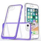 For iPhone SE 2022 / SE 2020 / 8 / 7 Bright Series Clear Acrylic + PC+TPU Shockproof Case(Purple) - 1
