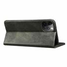 Simple Wax Crazy Horse Texture Horizontal Flip Leather Case with Card Slots & Wallet For iPhone 13 Pro Max(Dark Green) - 3
