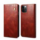Simple Wax Crazy Horse Texture Horizontal Flip Leather Case with Card Slots & Wallet For iPhone 13 Pro Max(Brown) - 2