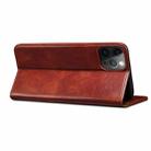 Simple Wax Crazy Horse Texture Horizontal Flip Leather Case with Card Slots & Wallet For iPhone 13 Pro Max(Brown) - 3