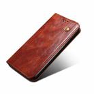 Simple Wax Crazy Horse Texture Horizontal Flip Leather Case with Card Slots & Wallet For iPhone 13 Pro Max(Brown) - 4