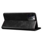 Simple Wax Crazy Horse Texture Horizontal Flip Leather Case with Card Slots & Wallet For iPhone 13 Pro Max(Black) - 3