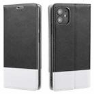 For iPhone 11 Cross Texture Magnetic Horizontal Flip Leather Case with Card Slots & Holder & Wallet (Black) - 1