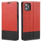 For iPhone 11 Cross Texture Magnetic Horizontal Flip Leather Case with Card Slots & Holder & Wallet (Red) - 1