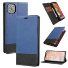 For iPhone 11 Pro Cross Texture Magnetic Horizontal Flip Leather Case with Card Slots & Holder & Wallet (Blue) - 1