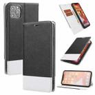 For iPhone 11 Pro Max Cross Texture Magnetic Horizontal Flip Leather Case with Card Slots & Holder & Wallet (Black) - 1